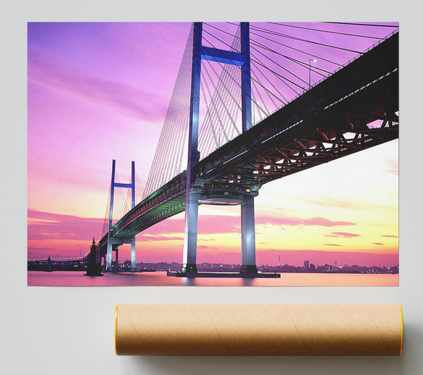 Yokohama Bay Bridge Japan Print