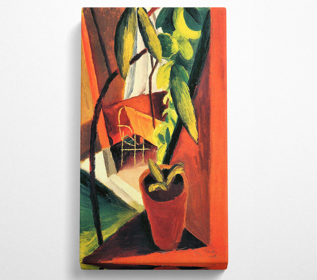  A Canvas Print of August Macke A Look Into The Summerhouse Canvas Print