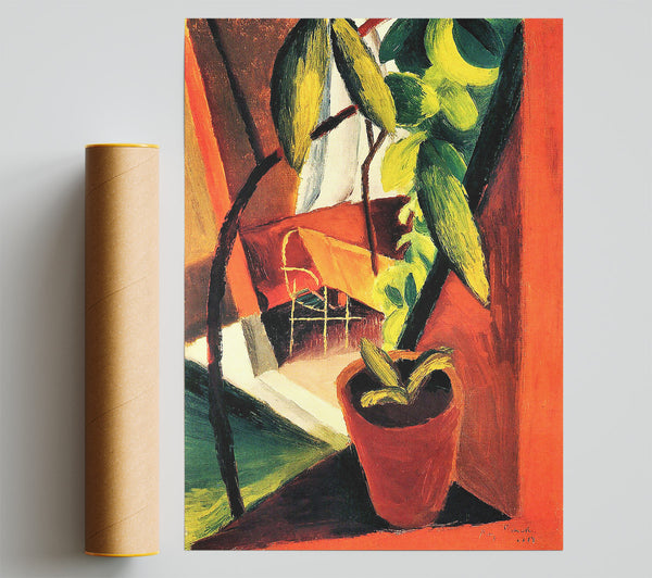 August Macke A Look Into The Summerhouse Print