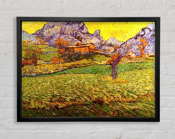 Van Gogh A Meadow In The Mountains Le Mas De Saint-Paul Framed Print