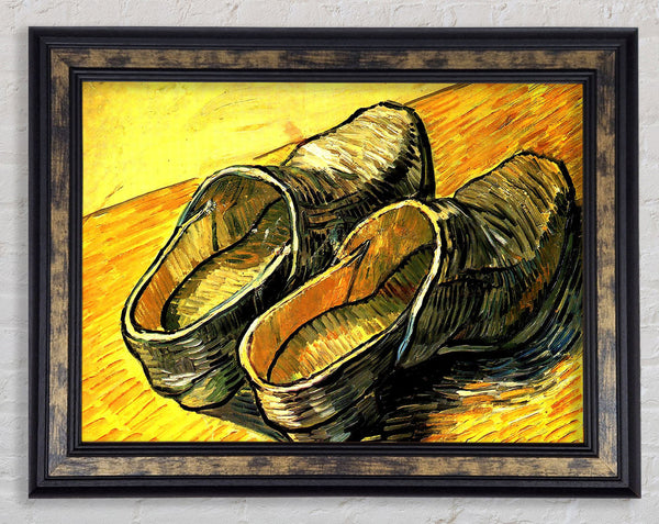 Van Gogh A Pair Of Leather Clogs Framed Print