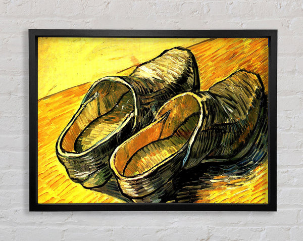 Van Gogh A Pair Of Leather Clogs Framed Print