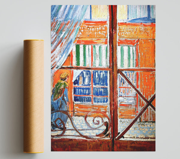 Van Gogh A Pork Butchers Shop Seen From A Window Print