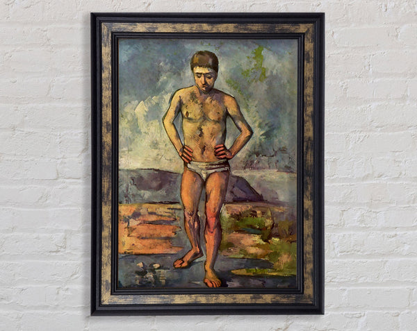 Cezanne A Swimmer Framed Print