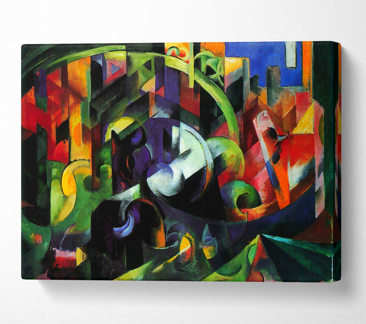 Franz Marc Abstract With Cattle Canvas Wall Art