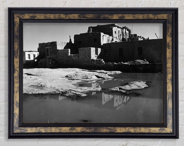Ansel Adams Acoma Pueblo 3 Framed Print