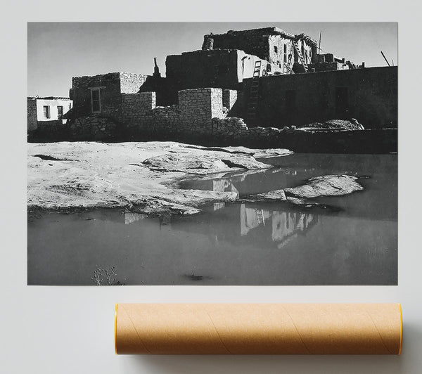Ansel Adams Acoma Pueblo 3 Poster