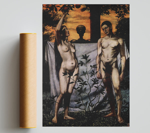 Hans Thoma Adam And Eve Giclee Print