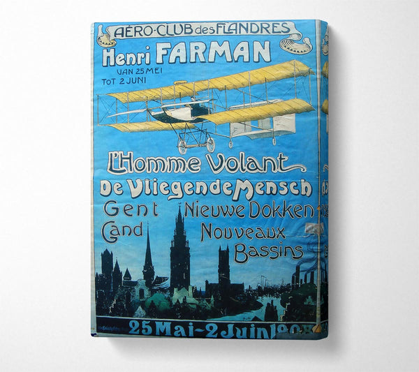  A Canvas Print of Aero Club Canvas Art
