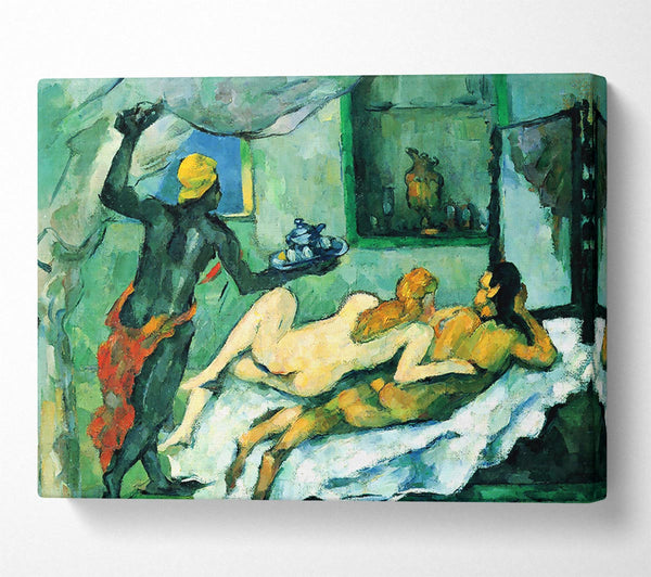  A Canvas Print of Cezanne After Lunch In Naples Canvas Art
