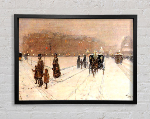 Hassam An Urban Fairy Tale Land Framed Print