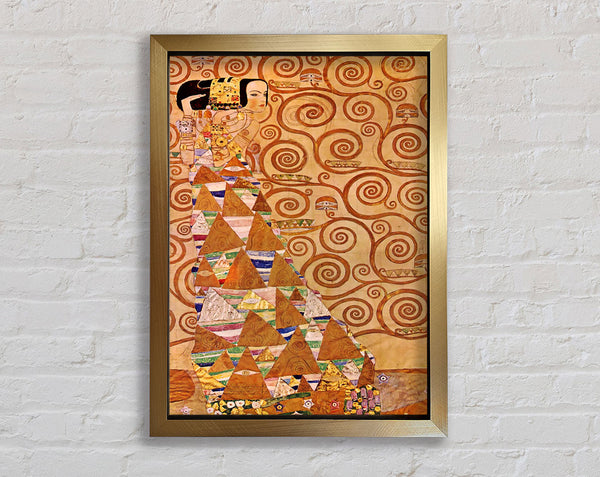 Klimt Anticipation Framed Print