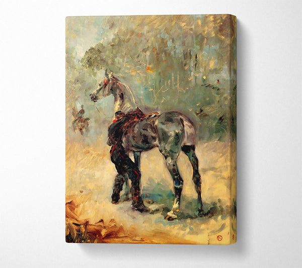 A Canvas Print of Toulouse Lautrec Artilleryman And His Horse Canvas Art