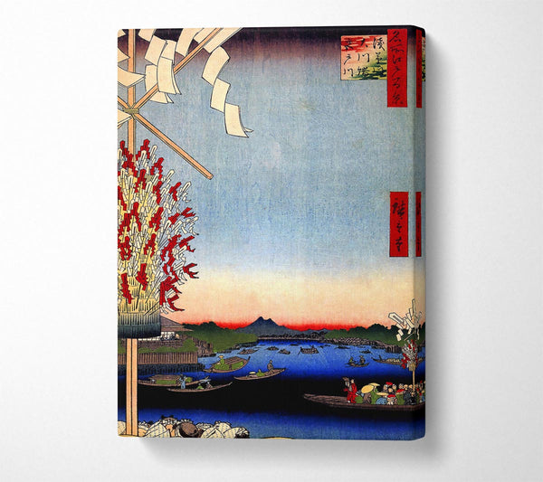  A Canvas Print of Hiroshige Asakusa River Canvas Art