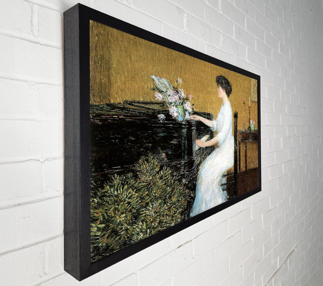  A Canvas Print of Hassam At The Piano Canvas Art