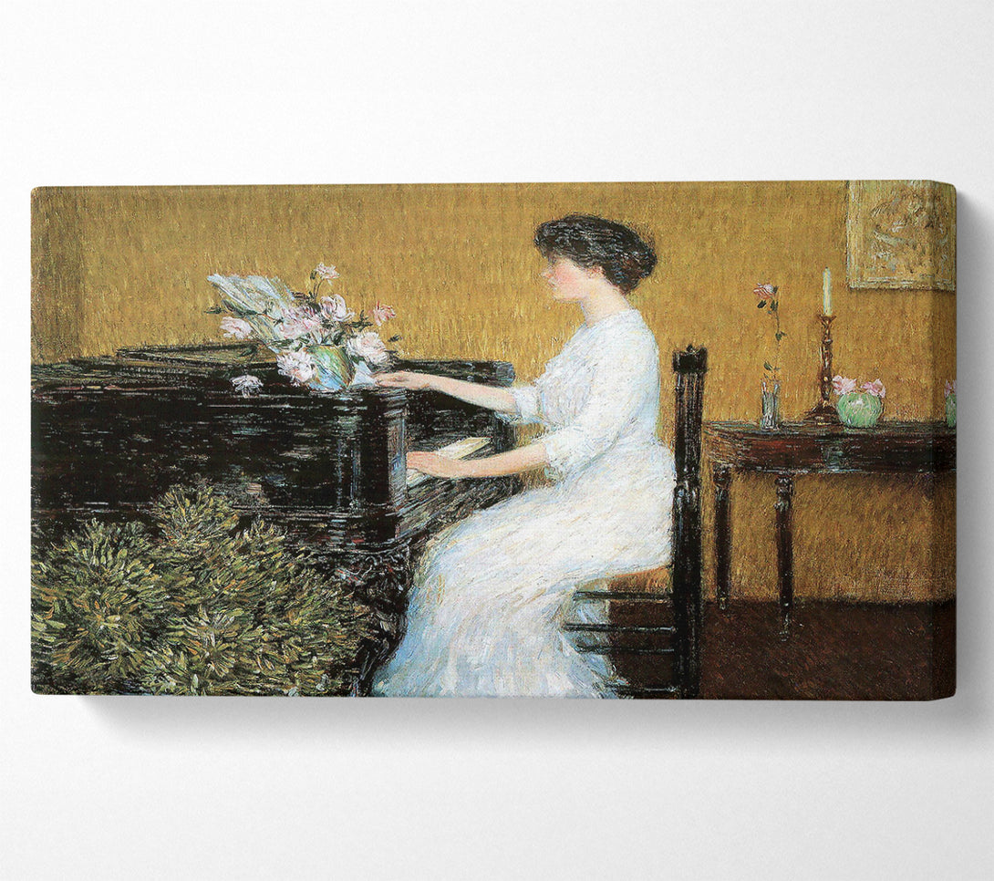  A Canvas Print of Hassam At The Piano Canvas Art