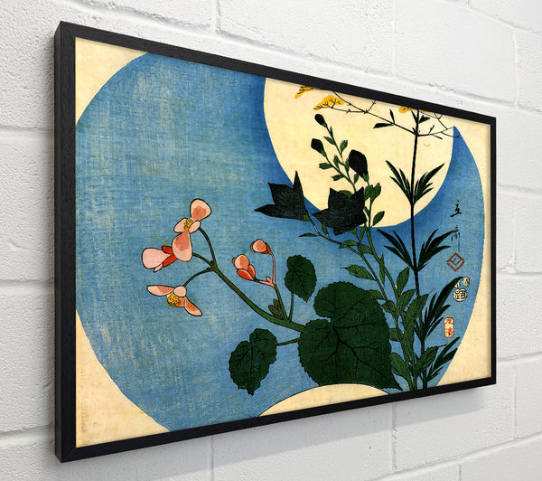 Hiroshige Autumn Flowers With Full Moon