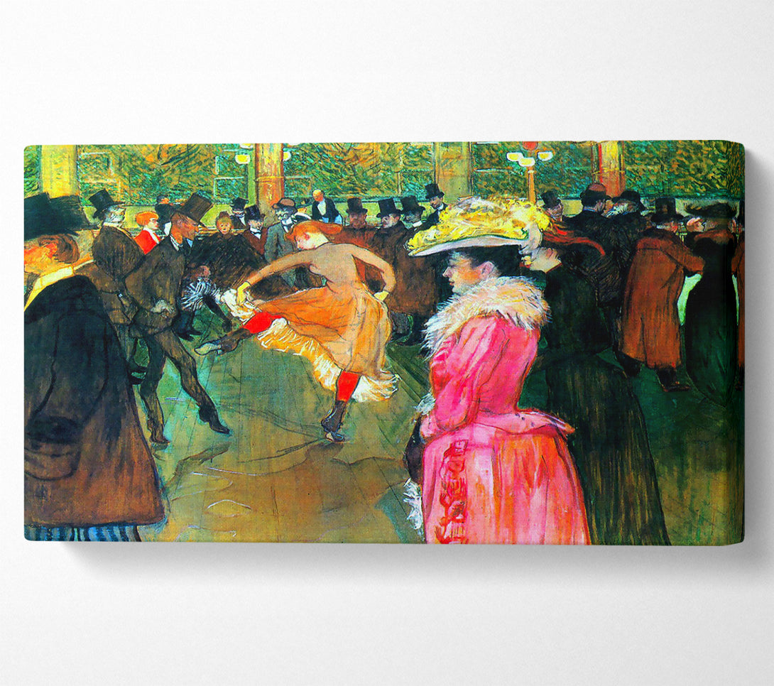  A Canvas Print of Toulouse Lautrec Ball In The Moulin Rouge Canvas Art