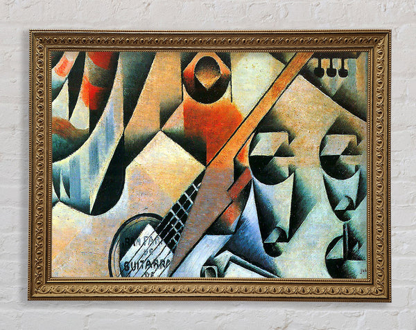 Juan Gris Banjo (Gitarre) und Brille