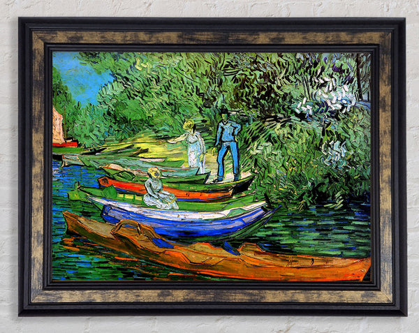 Van Gogh Bank Of The Oise At Auvers Framed Print
