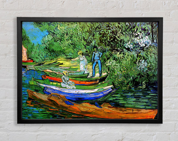 Van Gogh Bank Of The Oise At Auvers Framed Print