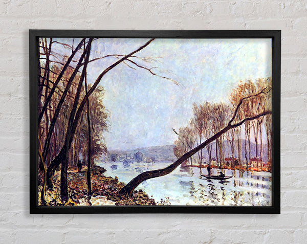 Sisley Ufer der Seine im Herbst