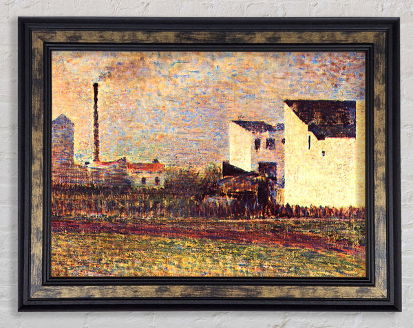 Seurat Banlieue Framed Print