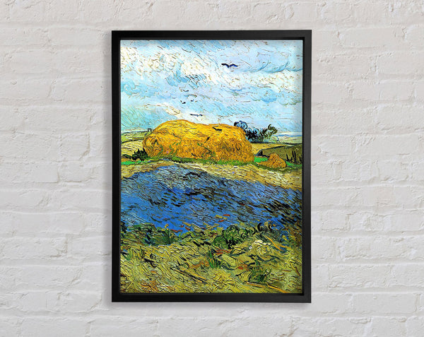 Van Gogh Barn On A Rainy Day Framed Print