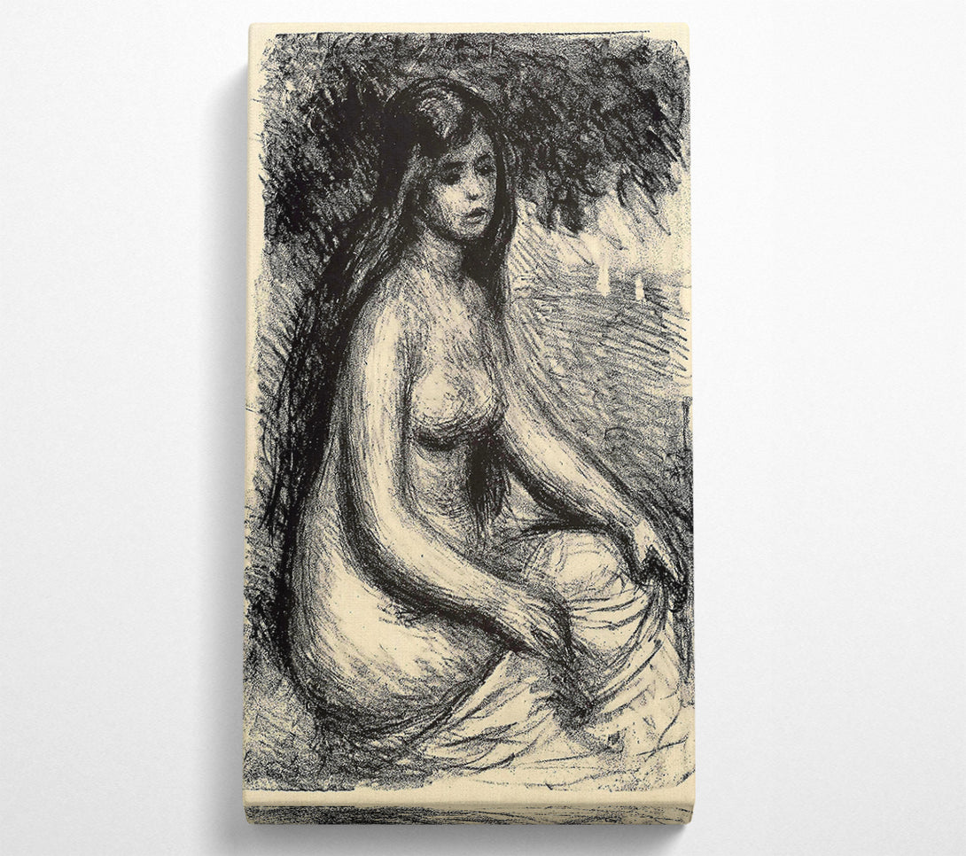  A Canvas Print of Renoir Bather 3 Canvas Wall Art