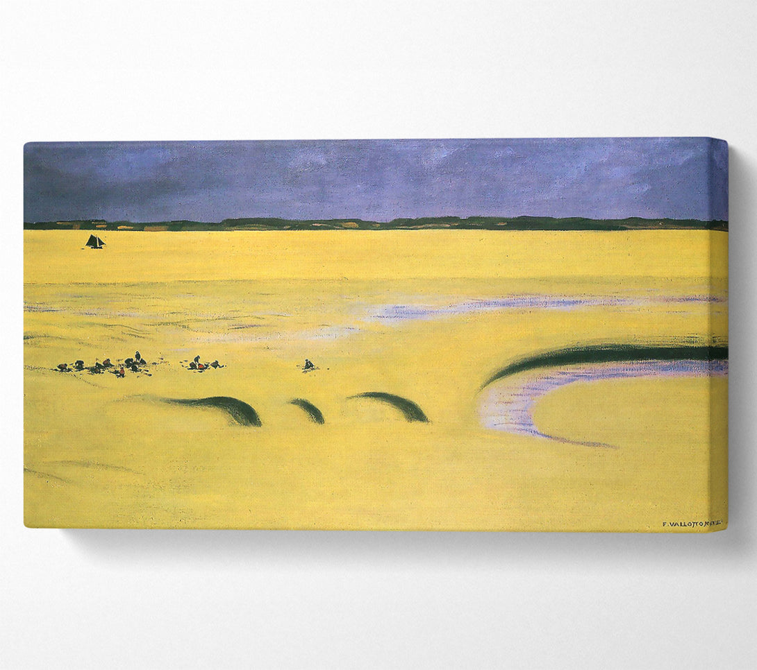  A Canvas Print of Felix Vallotton Beach At Low Tide Canvas Print