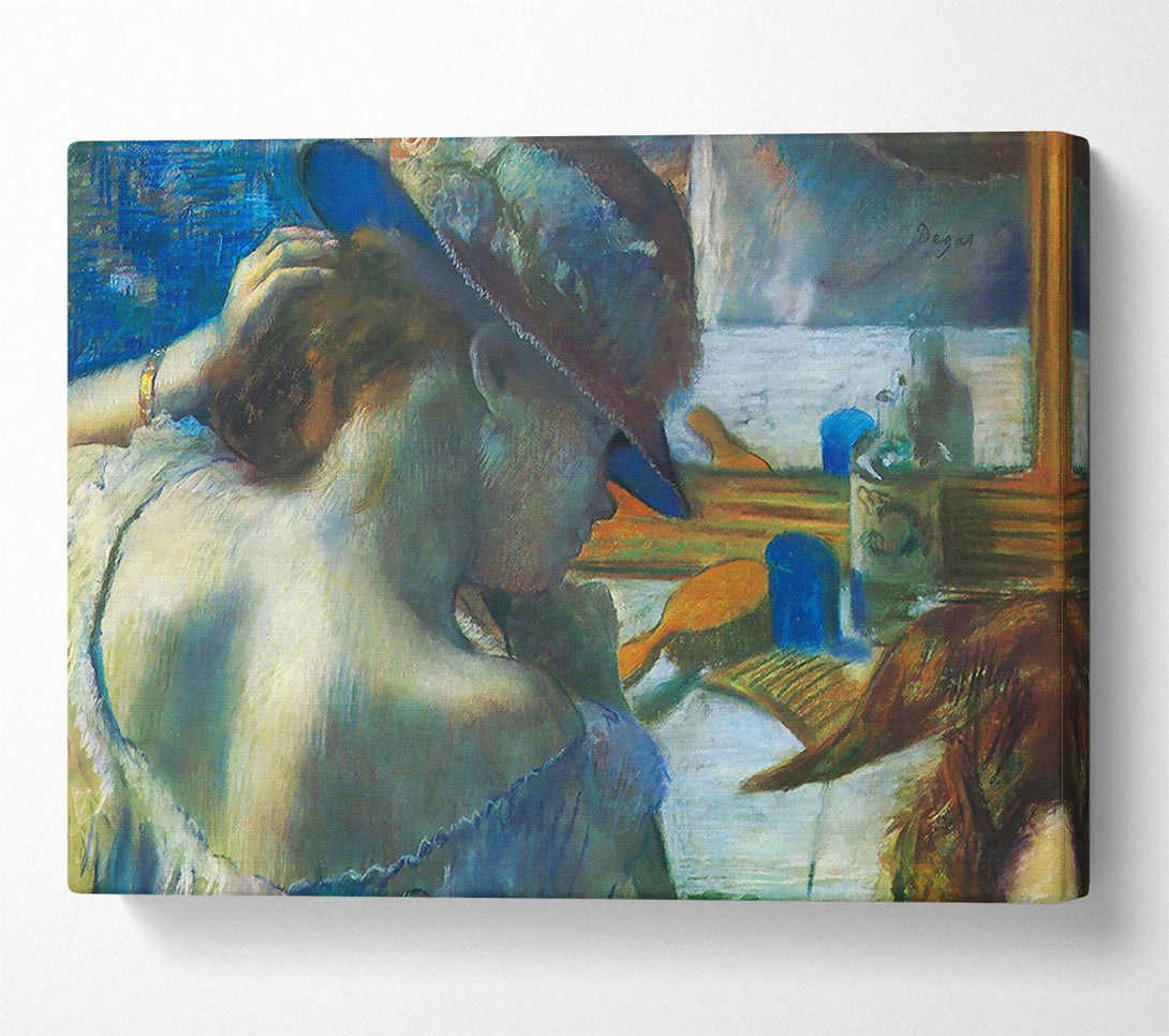  A Canvas Print of Degas Before The Mirror Canvas Print
