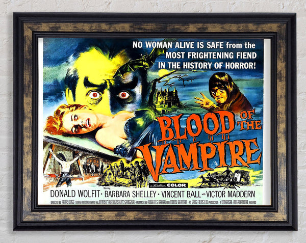 Blood Of The Vampire Poster 2 Framed Print
