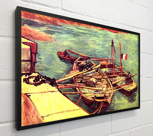 Van Gogh Boats With Sand