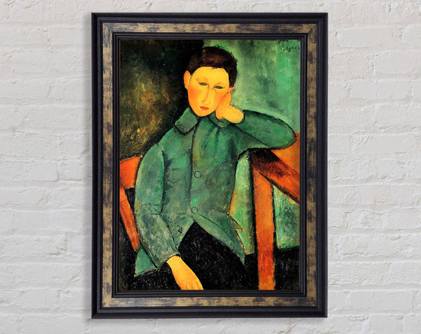 Modigliani Boy In A Blue Jacket Framed Print