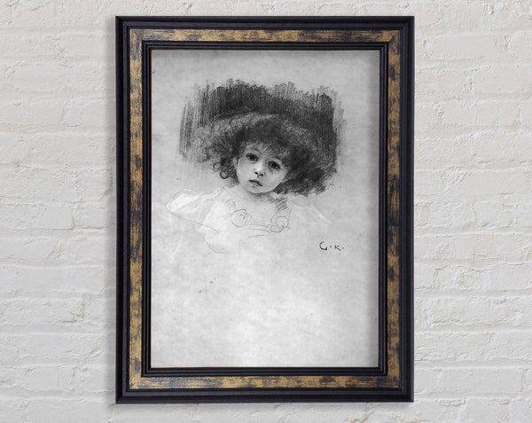 Klimt Breast Image Of A Child Framed Print