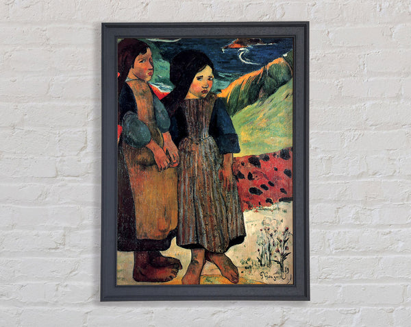 Gauguin Breton in der Nähe des Meeres