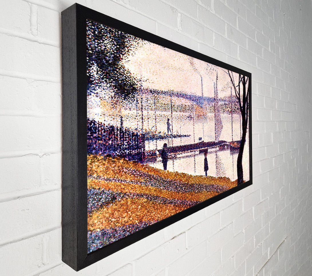  A Canvas Print of Seurat Bridge Of Courbevoie Canvas Wall Art