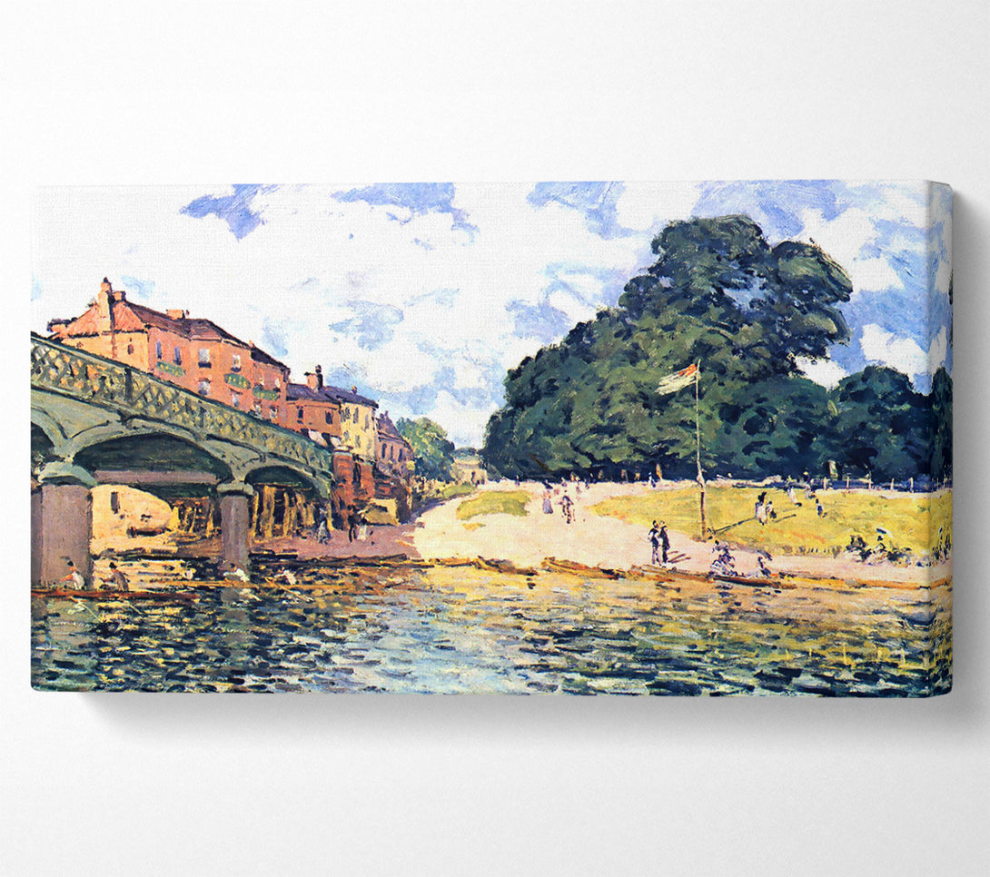  A Canvas Print of Sisley Bridge Of Hampton Court Canvas Art