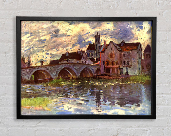 Sisley Bridge Of Moret Framed Print