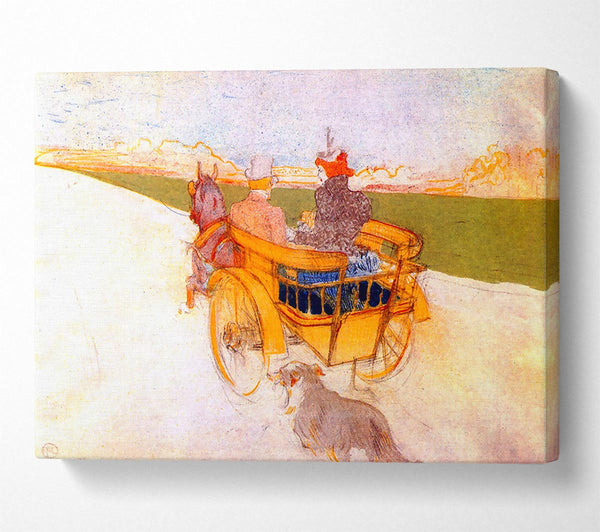  A Canvas Print of Toulouse Lautrec Carriage With Dog Canvas Art
