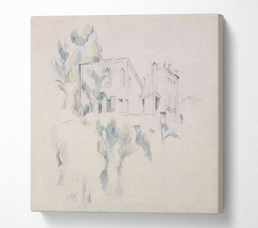  A Canvas Print of Cezanne View Of The Chateau Noir Canvas Art
