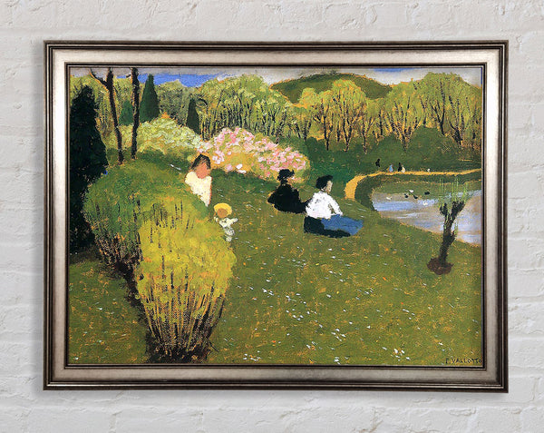 Felix Vallotton Children At A Pond Framed Print