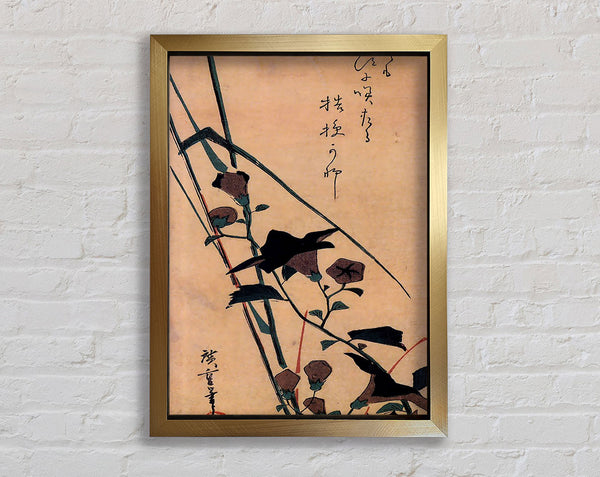 Hiroshige Chinesische Glockenblume und Schilf