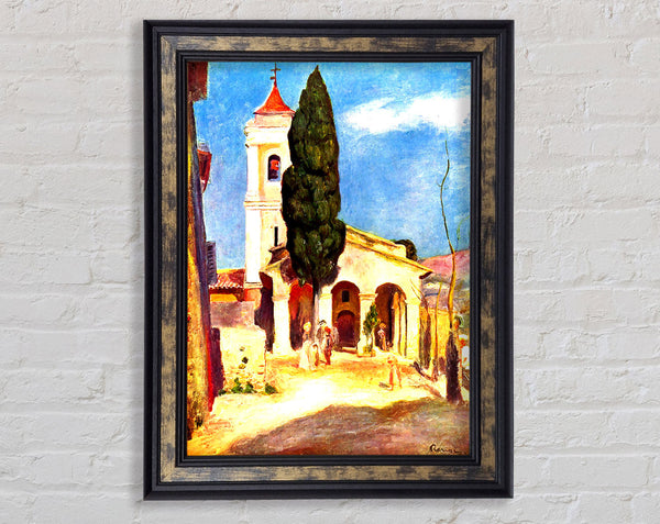 Renoir Church In Cagnes Framed Print