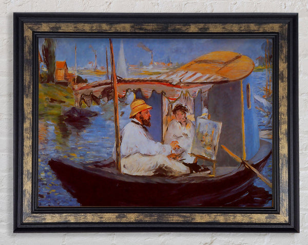 Claude Monet By Manet Framed Print