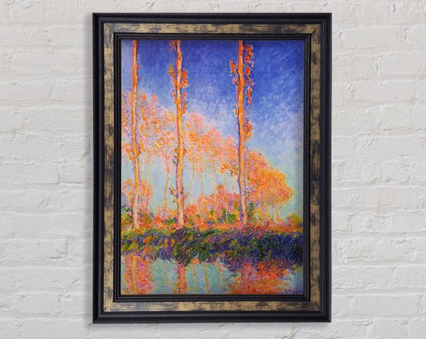 Claude Monet Poplars At Philadelphia Framed Print