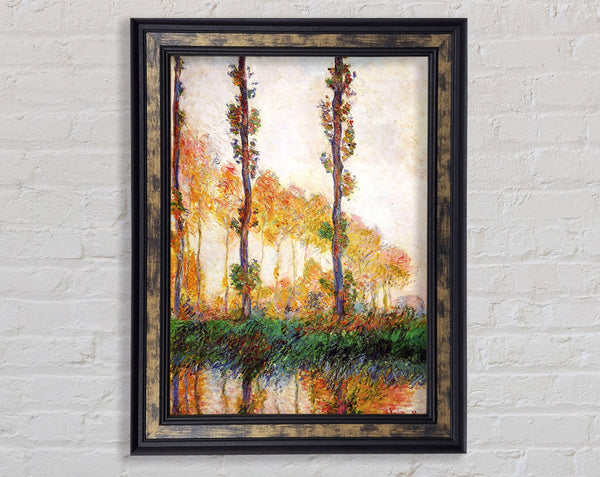 Claude Monet Poplars In Autumn 2 Framed Print