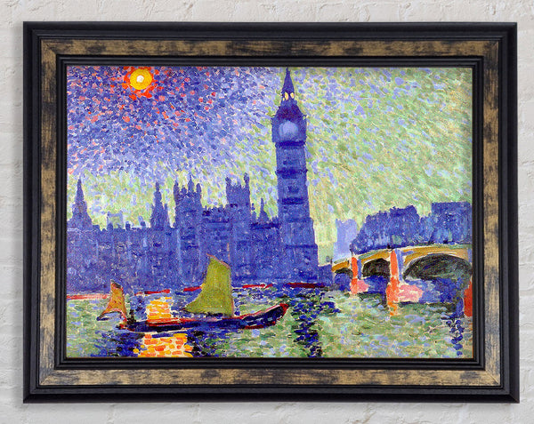 Claude Monet Thames Framed Print