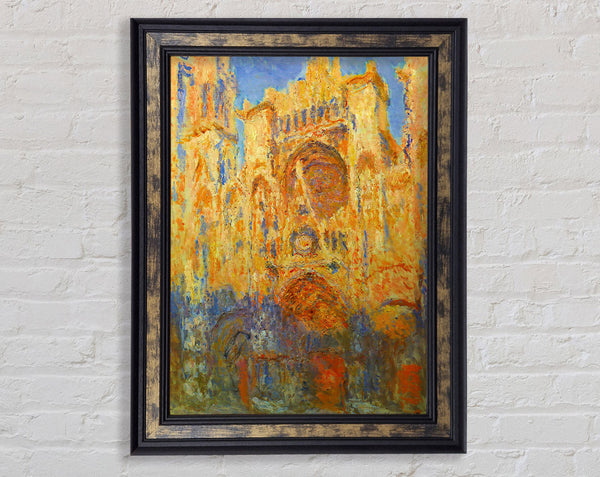 Claude Monet Rouen Cathedral Facade At Sunset