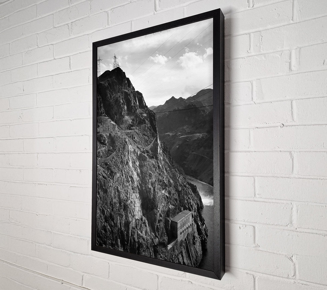  A Canvas Print of Ansel Adams Cliffs Above Boulder Dam Canvas Print
